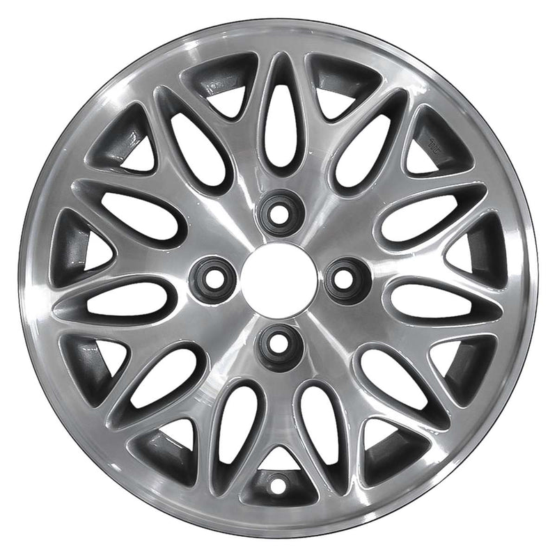 1998 acura integra wheel 14 machined silver aluminum 4 lug w71683ms 1