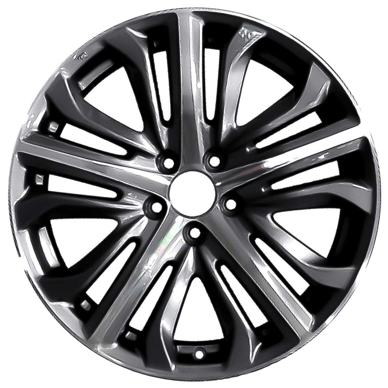 2019 acura tlx wheel 19 machined charcoal aluminum 5 lug w71829mc 5