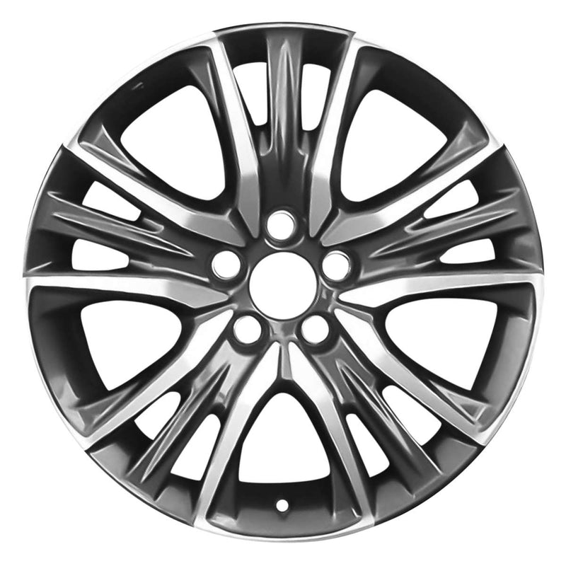 2020 acura rlx wheel 19 machined charcoal aluminum 5 lug w71850mc 3