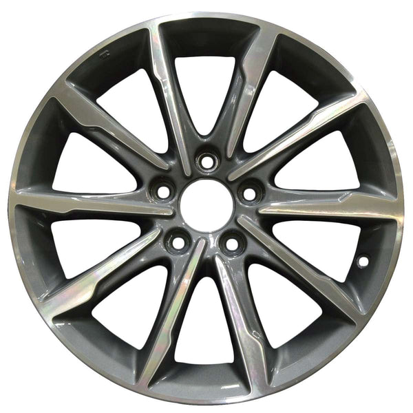 2020 acura tlx wheel 17 machined silver aluminum 5 lug w71852ms 3