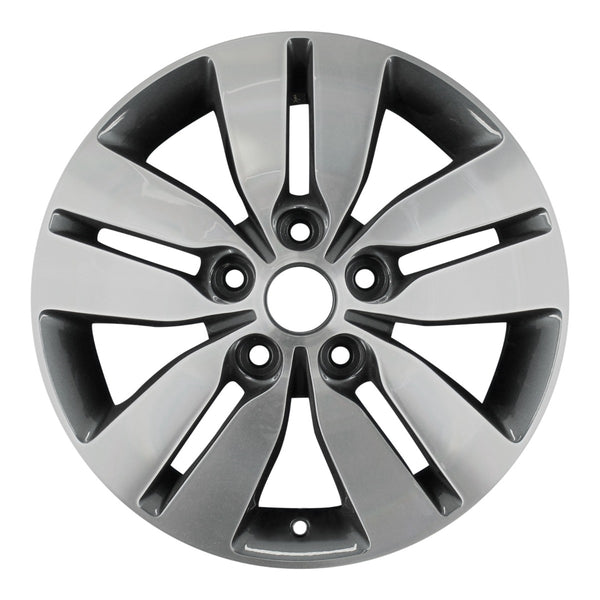 2013 kia forte wheel 16 machined charcoal aluminum 5 lug w74672amc 1