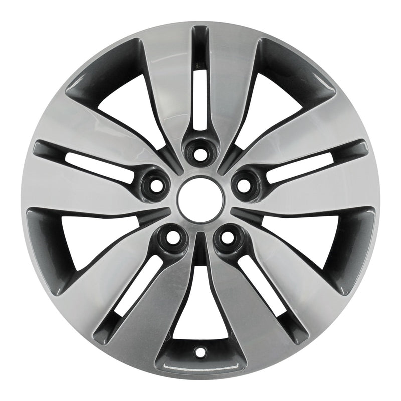 2013 kia forte wheel 16 machined charcoal aluminum 5 lug w74672amc 1