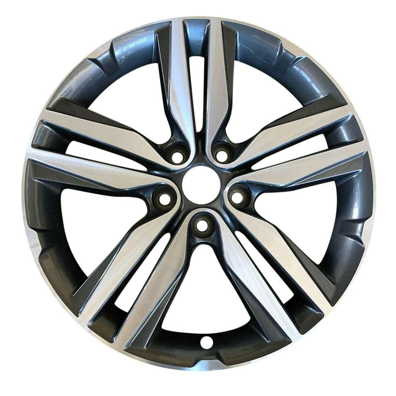 2014 kia soul wheel 18 machined charcoal aluminum 5 lug w74719amc 1