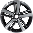 2018 kia forte wheel 17 machined charcoal aluminum 5 lug w74744mc 2