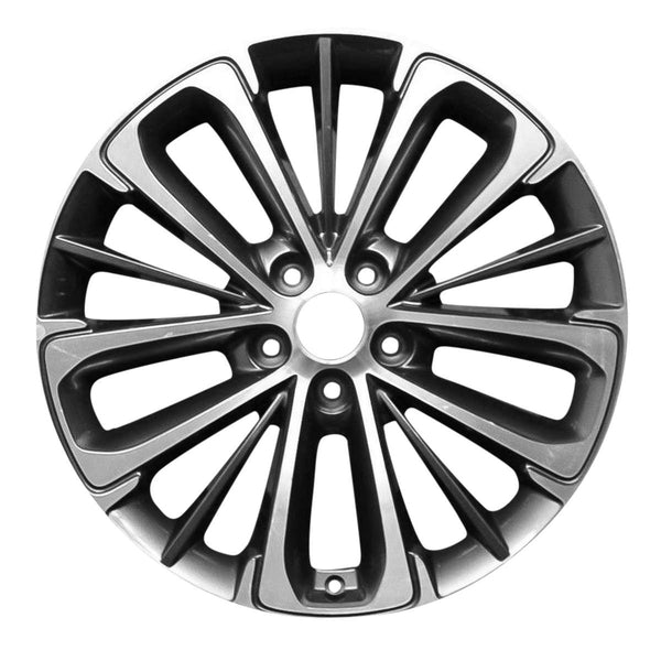 2018 kia cadenza wheel 19 machined charcoal aluminum 5 lug w74756mc 2