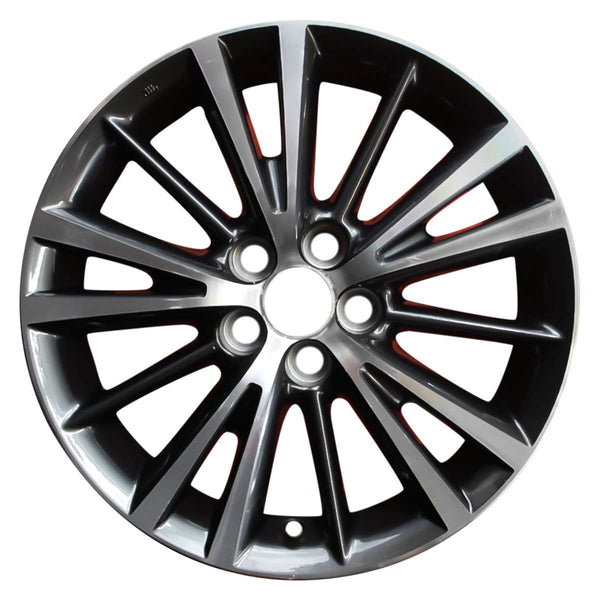 2014 toyota corolla wheel 16 machined dark charcoal aluminum 5 lug w75150mdc 1