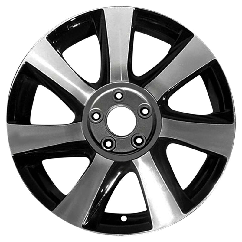 2016 toyota mirai wheel 17 machined gloss black aluminum 5 lug w75196mb 1