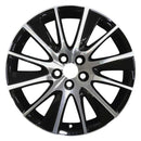 2016 toyota highlander wheel 19 machined gloss black aluminum 5 lug w75215mb 1