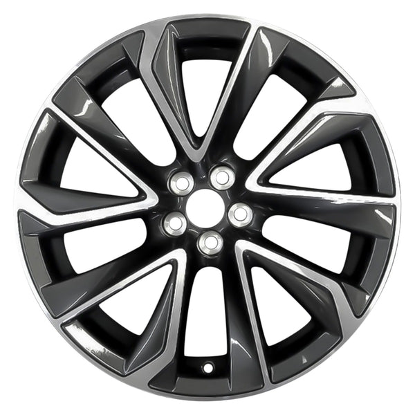 2021 toyota corolla wheel 18 machined charcoal aluminum 5 lug rw75236mc 2