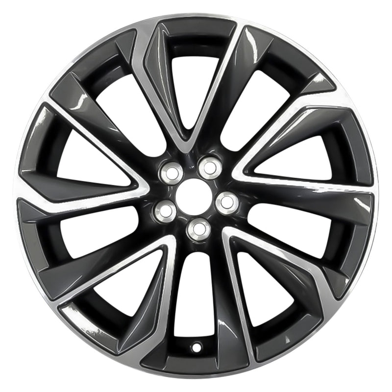 2022 toyota corolla wheel 18 machined charcoal aluminum 5 lug rw75236mc 4