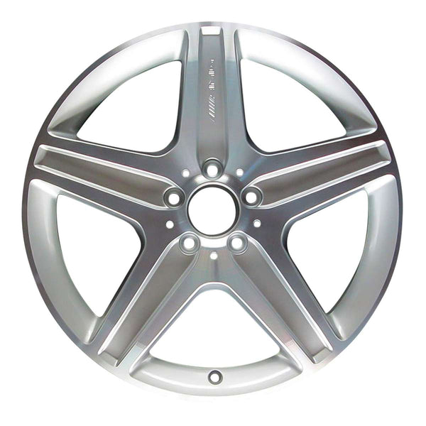 2009 mercedes glk250 wheel 19 machined silver aluminum 5 lug w85119ms 2