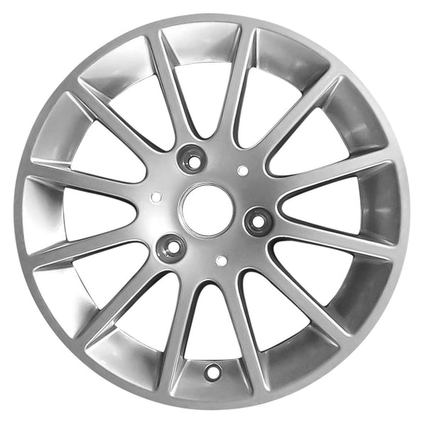 2012 smart car wheel 15 silver aluminum 3 lug w85181s 5