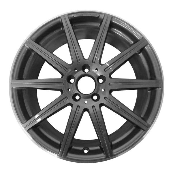 2012 mercedes e350 wheel 19 machined charcoal aluminum 5 lug w85236amc 7