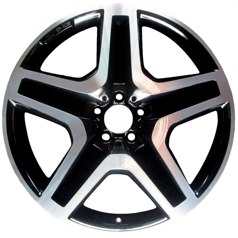 2013 mercedes gl550 wheel 21 machined black aluminum 5 lug w85274mb 3