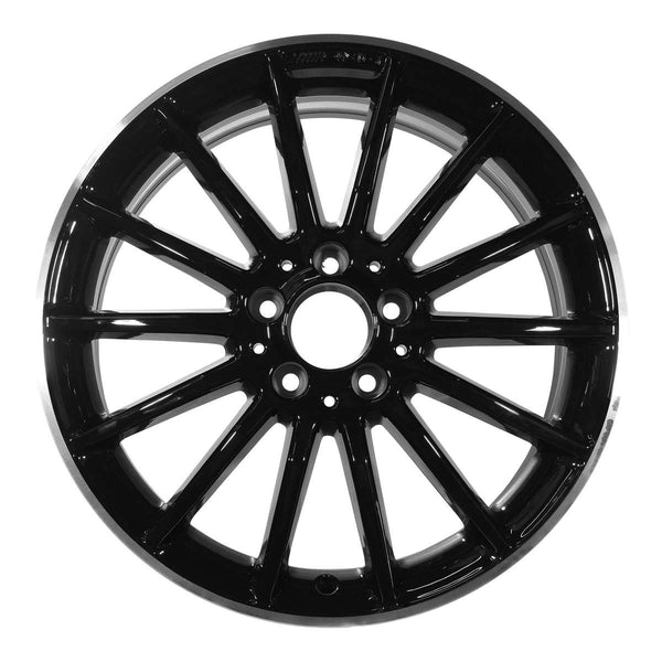 2015 mercedes cla250 wheel 18 black face with machined lip aluminum 5 lug w85334bml 2