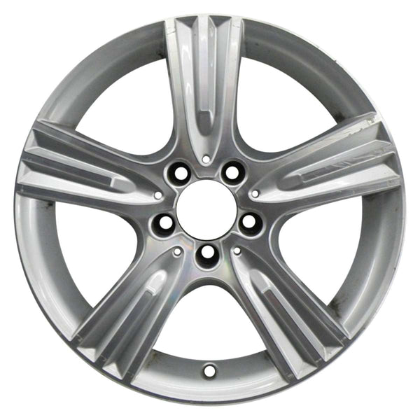 2011 mercedes c300 wheel 17 machined silver aluminum 5 lug w85345ms 1