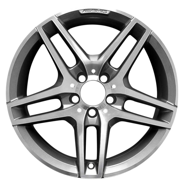 2014 Mercedes E400 Wheel 18" Machined Charcoal Aluminum 5 Lug W85398MC-5