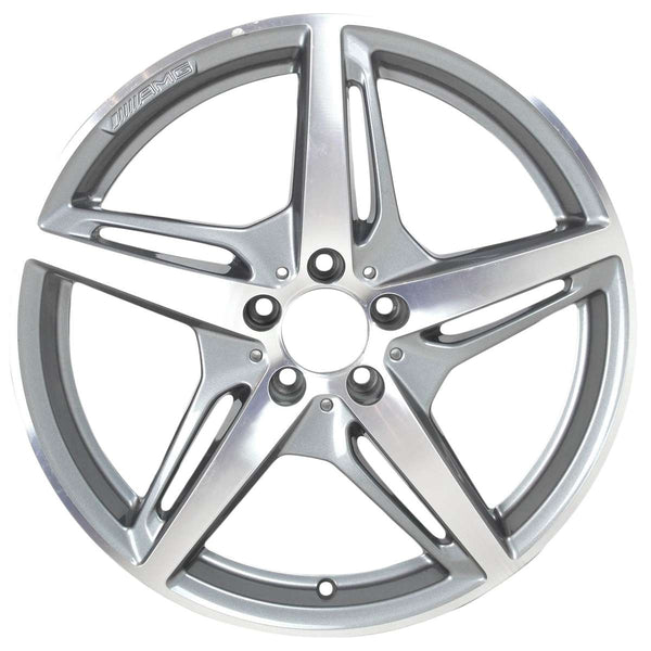 2016 Mercedes AMG Wheel 20" Machined Silver Aluminum 5 Lug W85473MS-1