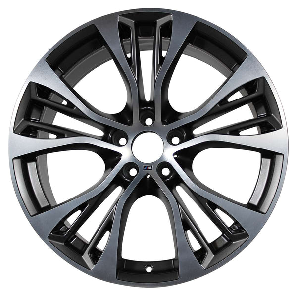 2014 BMW X6 Wheel 21" Machined Charcoal Aluminum 5 Lug W86062MC-11