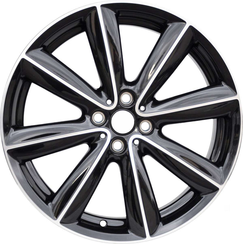 2013 Mini Cooper Wheel 18" Machined Black Aluminum 4 Lug W86072MB-2