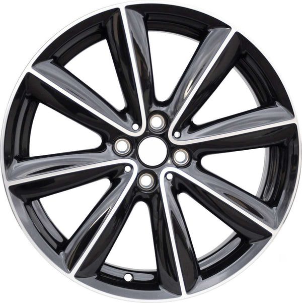 2014 Mini Cooper Wheel 18" Machined Black Aluminum 4 Lug W86072MB-3