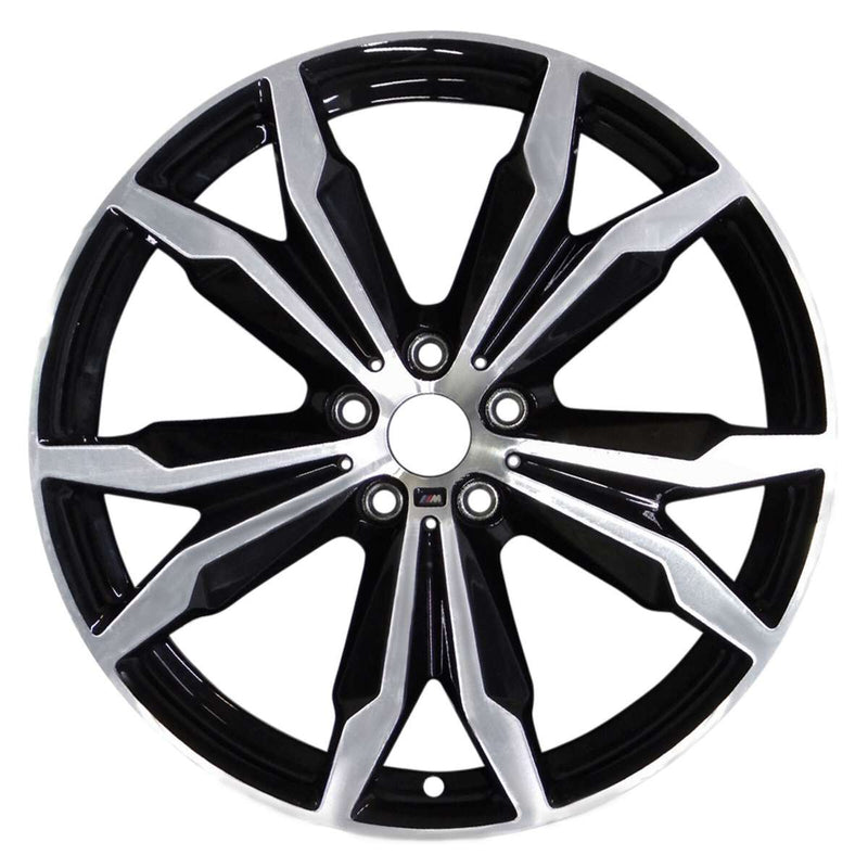 2019 BMW X2 Wheel 20" Machined Black Aluminum 5 Lug W86480MB-2