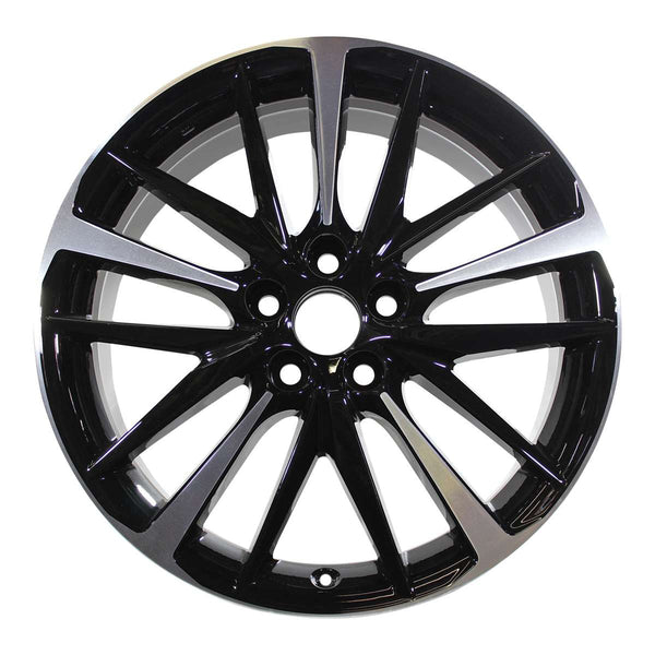 2020 toyota camry wheel 19 machined gloss black aluminum 5 lug w75222mb 3