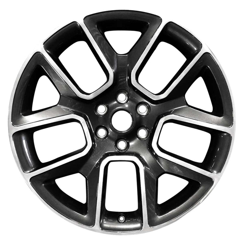 2019 dodge ram wheel 22 polished charcoal aluminum 6 lug w2684pb 1