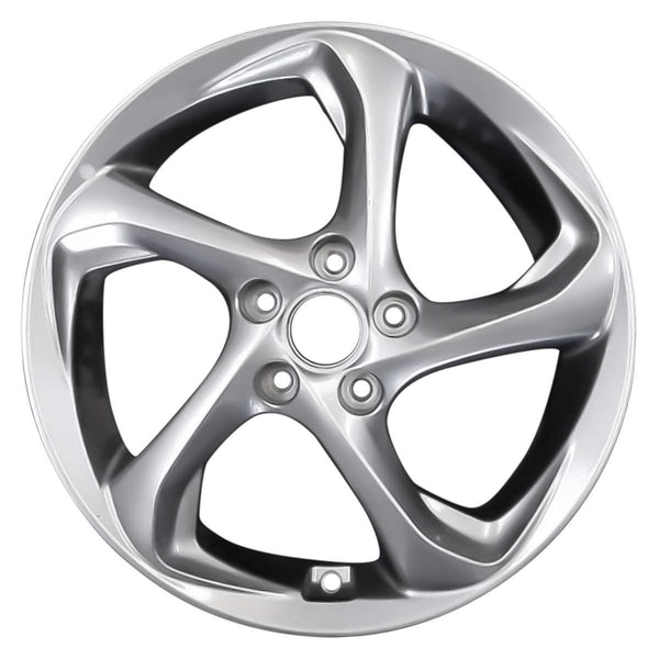 2021 hyundai veloster wheel 17 silver aluminum 5 lug w70952s 3