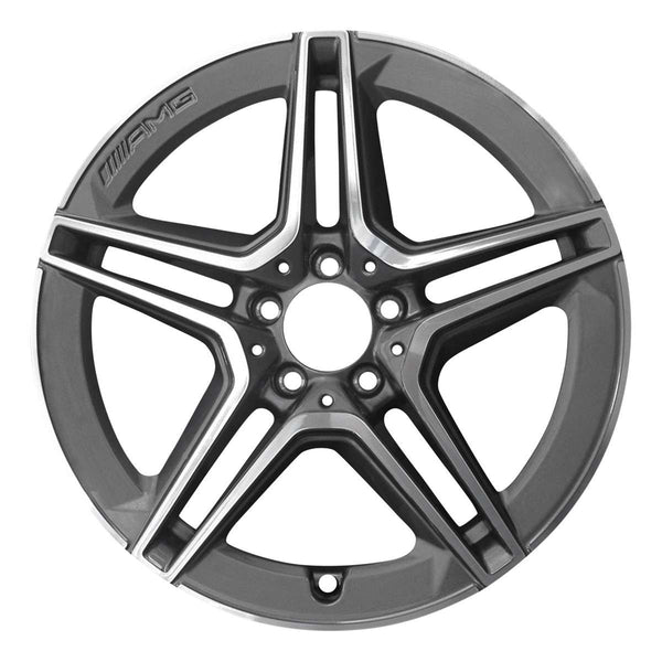 2020 Mercedes C43 Wheel 18" Machined Charcoal Aluminum 5 Lug W96636MC-2