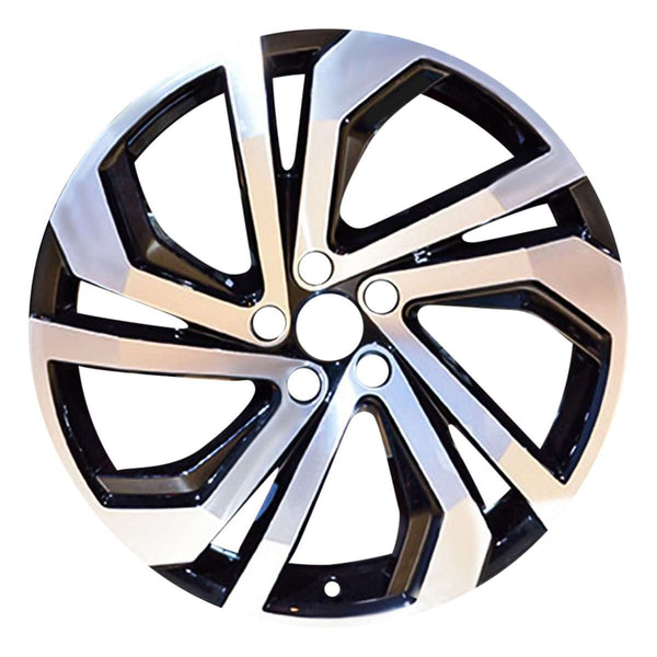 2021 Volkswagen Atlas Wheel 20" Machined Black Aluminum 5 Lug W96855MB-1