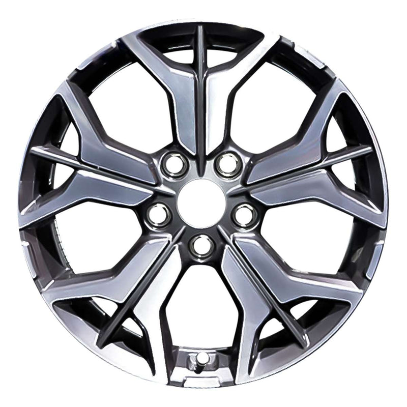 2021 Kia Seltos Wheel 17" Machined Charcoal Aluminum 5 Lug W96910MC-1