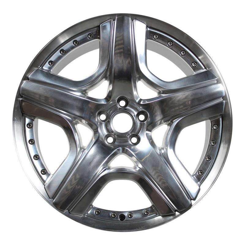 2014 Bentley Continental Wheel 21" Aluminio pulido 5 lengüetas W97067P-2