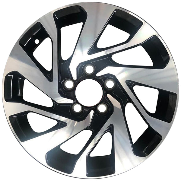 2016 Honda Civic Wheel 16" Machined Charcoal Aluminum 5 Lug W97588MC-1