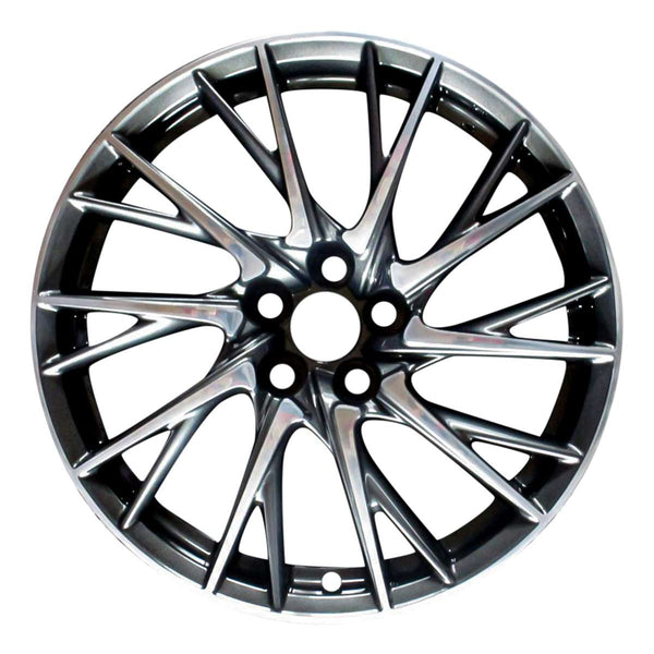 2019 Lexus RC Wheel 19" Polished Charcoal Aluminum 5 Lug W98961PC-5