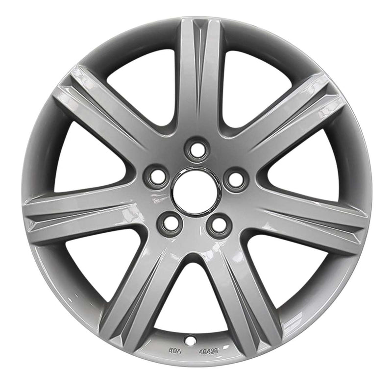 2008 Audi TT Wheel 17" Silver Aluminum 5 Lug W99846S-2