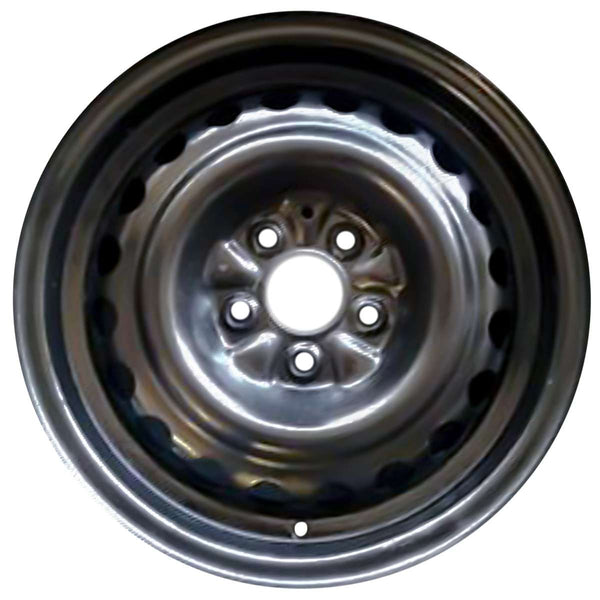 2000 dodge neon wheel 14 black steel 5 lug w2158b 1