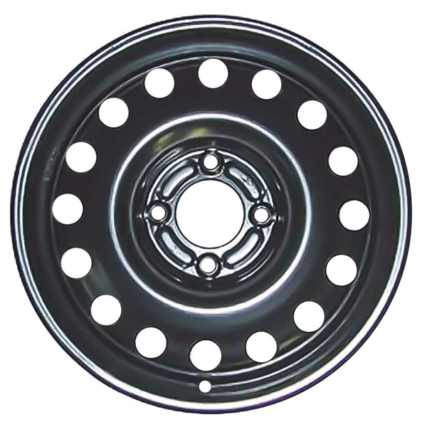 2018 ford fiesta wheel 15 black steel 4 lug w3869b 8