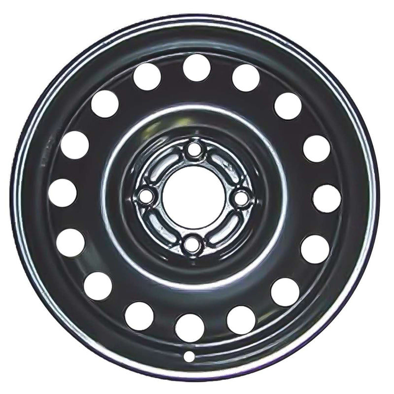 2011 ford fiesta wheel 15 black steel 4 lug w3869b 1
