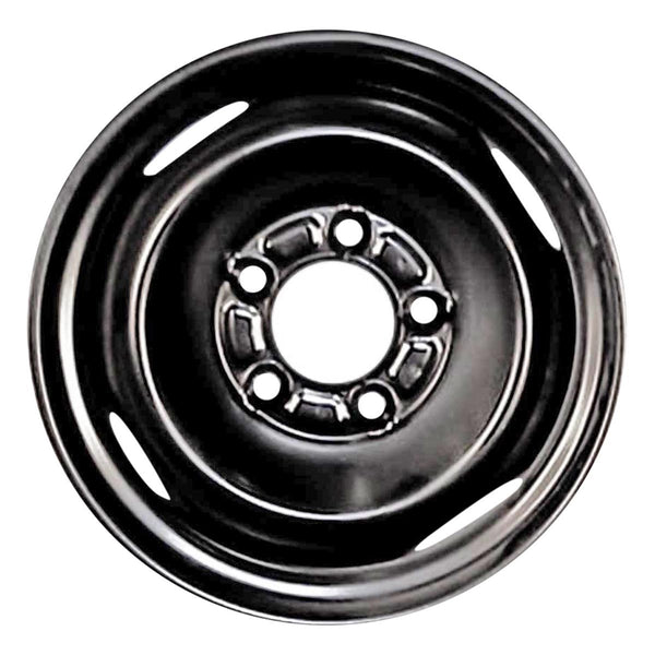 1992 chevrolet impala wheel 15 black steel 5 lug w8003b 6