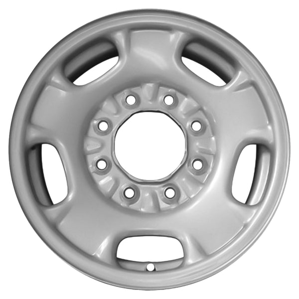 2015 chevrolet silverado wheel 17 silver steel 8 lug w8095s 32