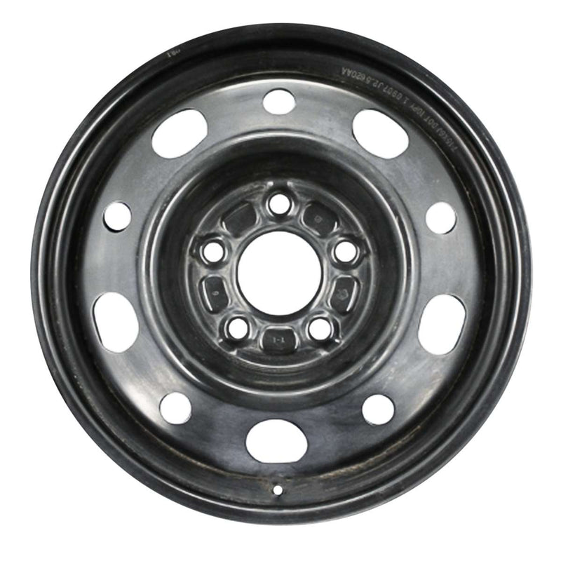 2010 dodge caliber wheel 15 black steel 5 lug rw99027b 1