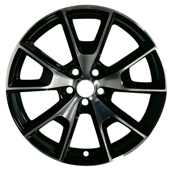 2016 ford mustang wheel 19 machined black aluminum 5 lug w10037mb 2