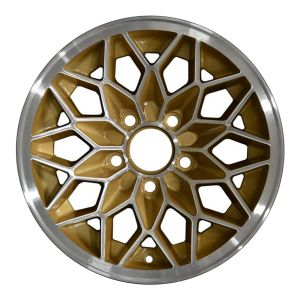 1977 pontiac firebird wheel 15 machined gold aluminum 5 lug w1118mg 7