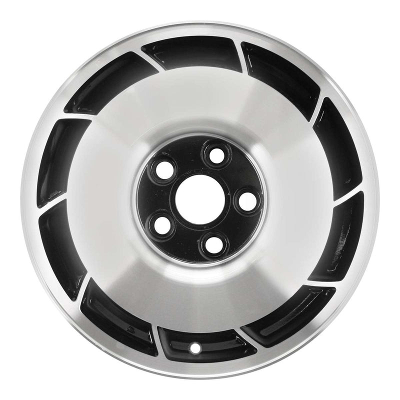 1987 chevrolet corvette wheel 16 machined black with paint hub aluminum 5 lug w1346lmb 4