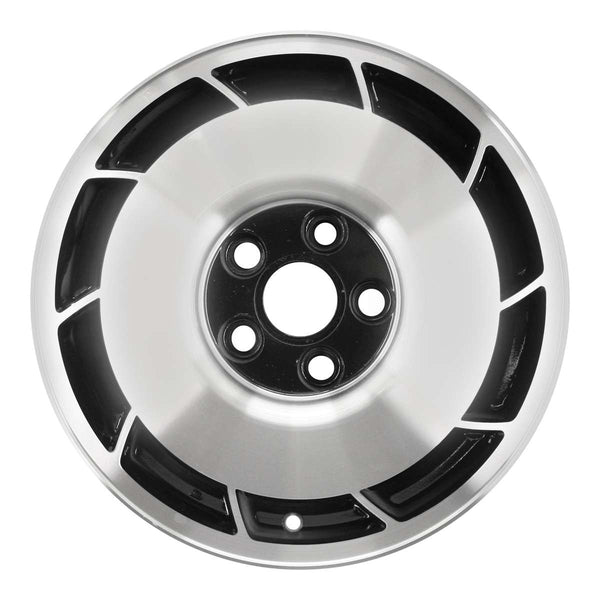 1985 chevrolet corvette wheel 16 machined black with paint hub aluminum 5 lug w1346lmb 2