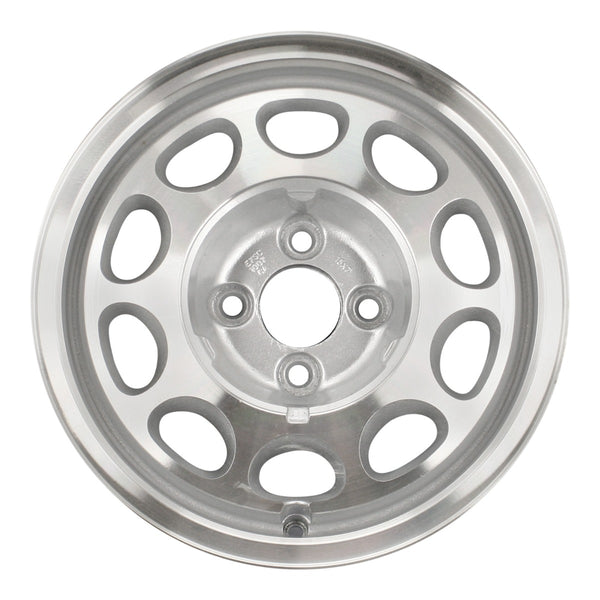 1985 ford thunderbird wheel 15 machined silver aluminum 4 lug w1423ms 1