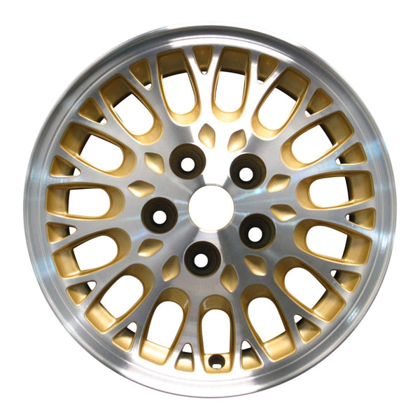 1993 chrysler lebaron wheel 15 machined gold aluminum 5 lug w2026mg 4