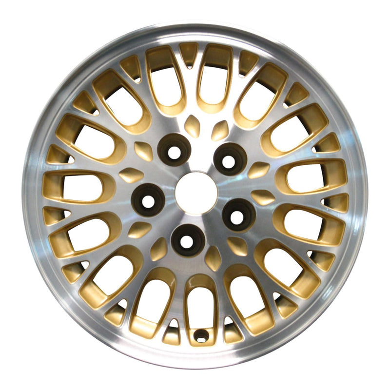 1993 chrysler lebaron wheel 15 machined gold aluminum 5 lug w2026mg 4