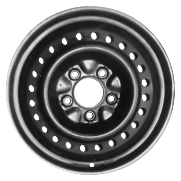 1996 dodge caravan wheel 15 black steel 5 lug w2072b 1